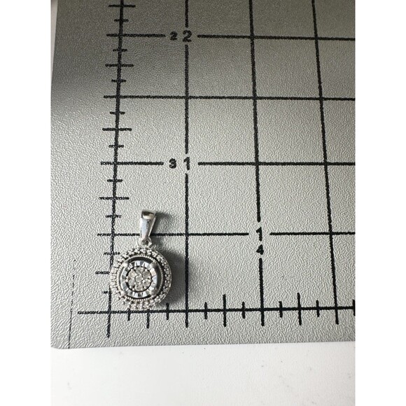 Sk9 allure gems 925 - Gem 925 Sk9 Sterling Silver Genuine Diamond Pendant